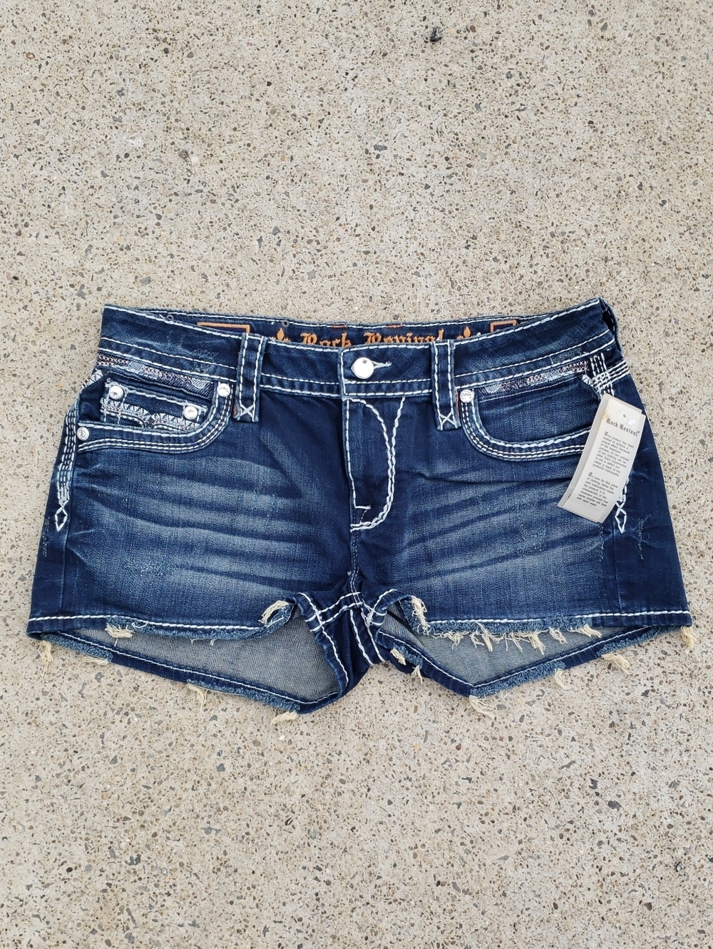 Rock Revival Jean Short Shorts Celinda Size 30 NWT - Picture 5 of 11
